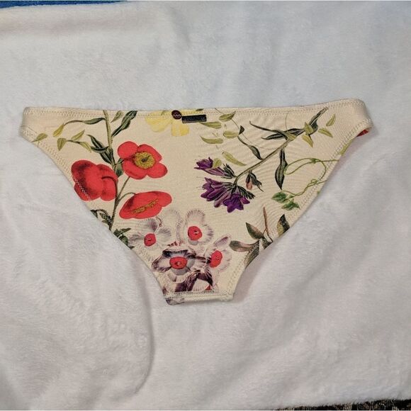 Triangl Ivory Multicolor Floral Bikini Bottom - Picture 2 of 5